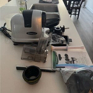 Omega Silver and Black Juicer